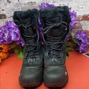 Girls Black Winter Boots The north face SZ 5